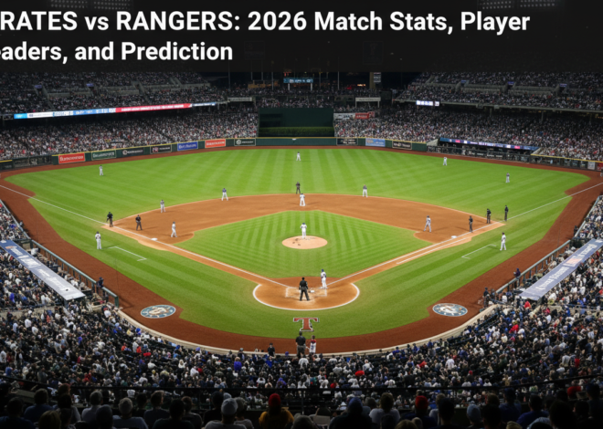 Pirates vs Rangers: 2026 Match Stats, Player Leaders, and Prediction