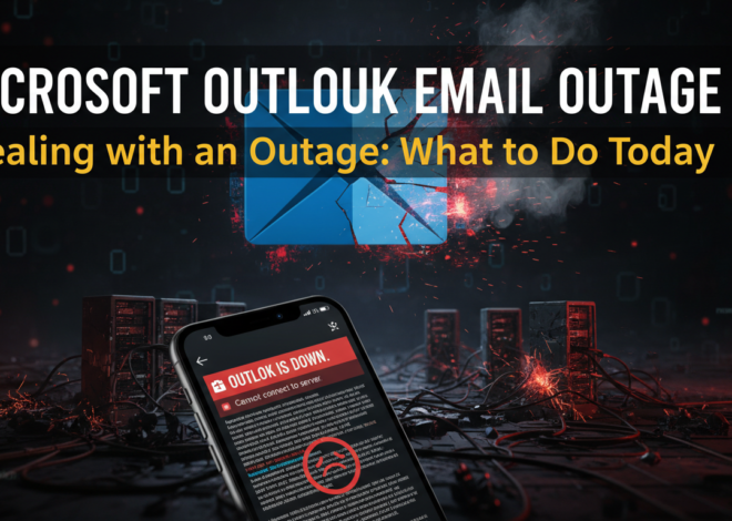 Dealing with a Microsoft Outlook Email Outage: What to Do Today