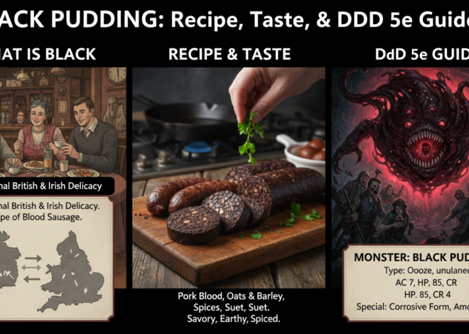 What is Black Pudding? Recipe, Taste, and D&D 5e Guide