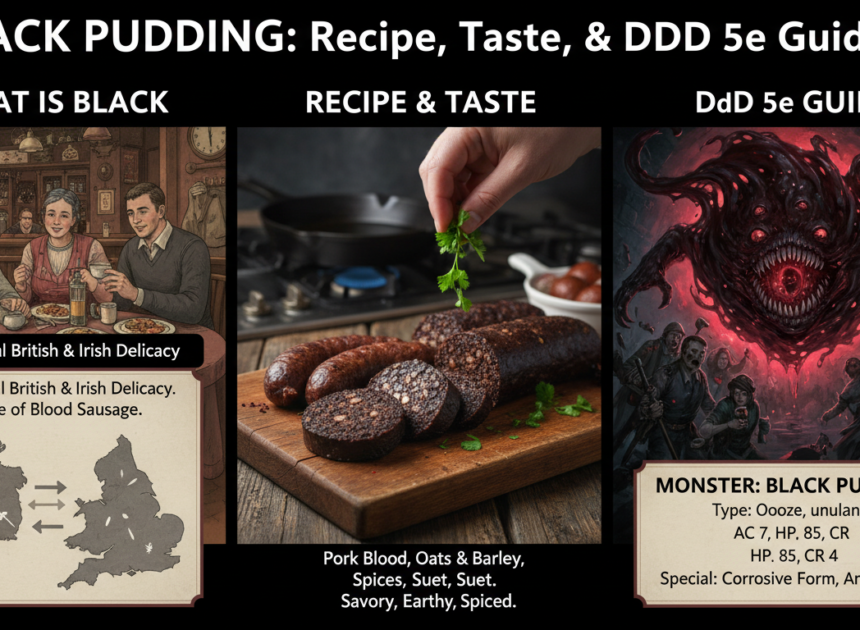 What is Black Pudding? Recipe, Taste, and D&D 5e Guide